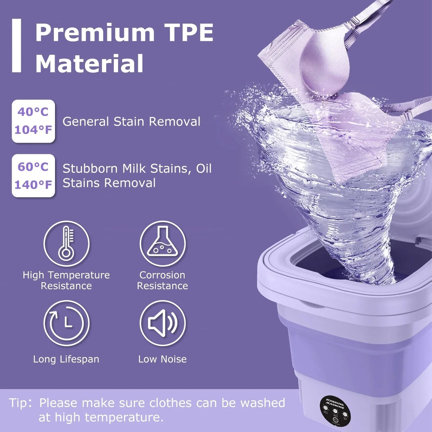 Foldable Mini Laundry Machine